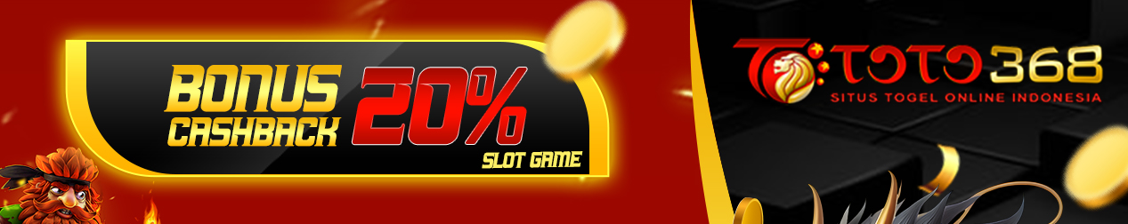 BONUS CASHBACK KHUSUS ARCADE GAMES 20%