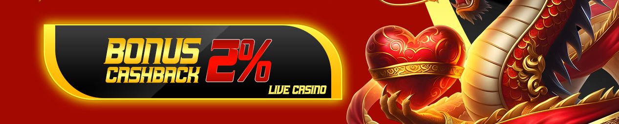 BONUS CASHBACK 2% Live Casino