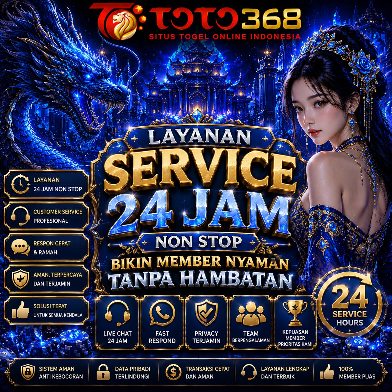 TOTO368: Layanan Service 24 Jam Non Stop Bikin Member Nyaman Tanpa Hambatan