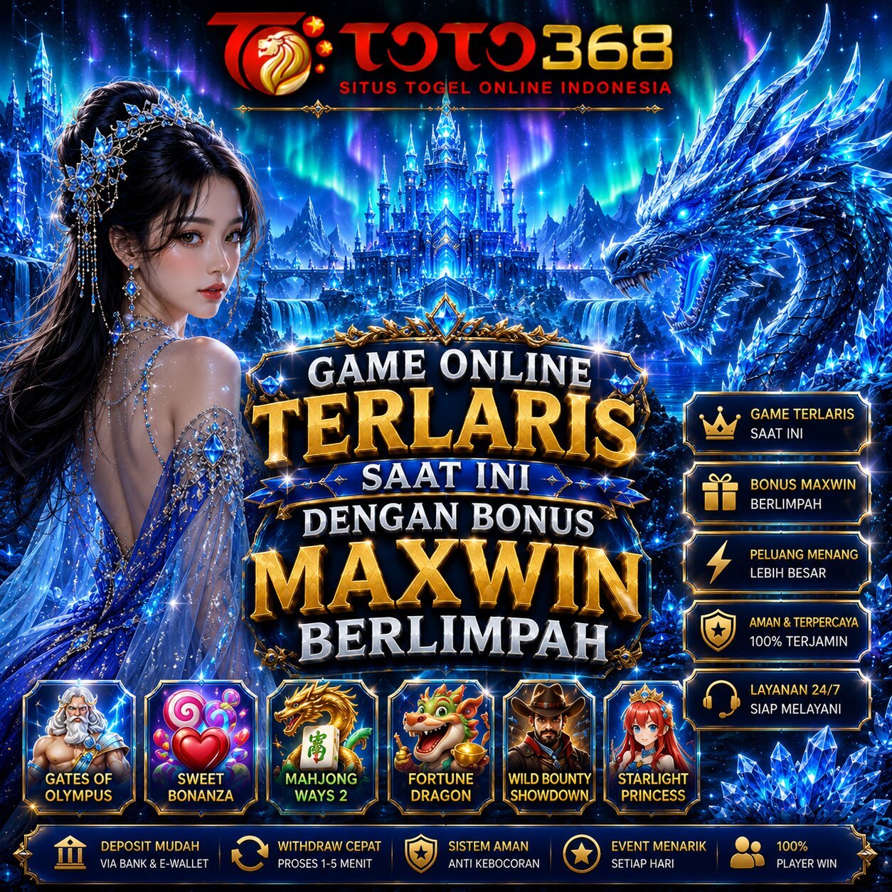 TOTO368: Game Online Terlaris Saat Ini dengan Bonus Maxwin Berlimpah