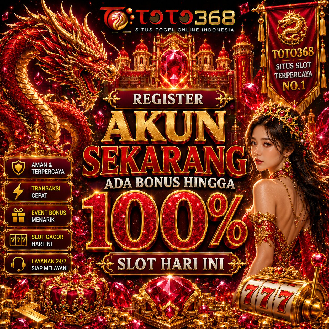 TOTO368  TOTO368 | Register Akun Sekarang Ada Bonus Hingga 100% Slot Hari Ini by Hey siriusly
