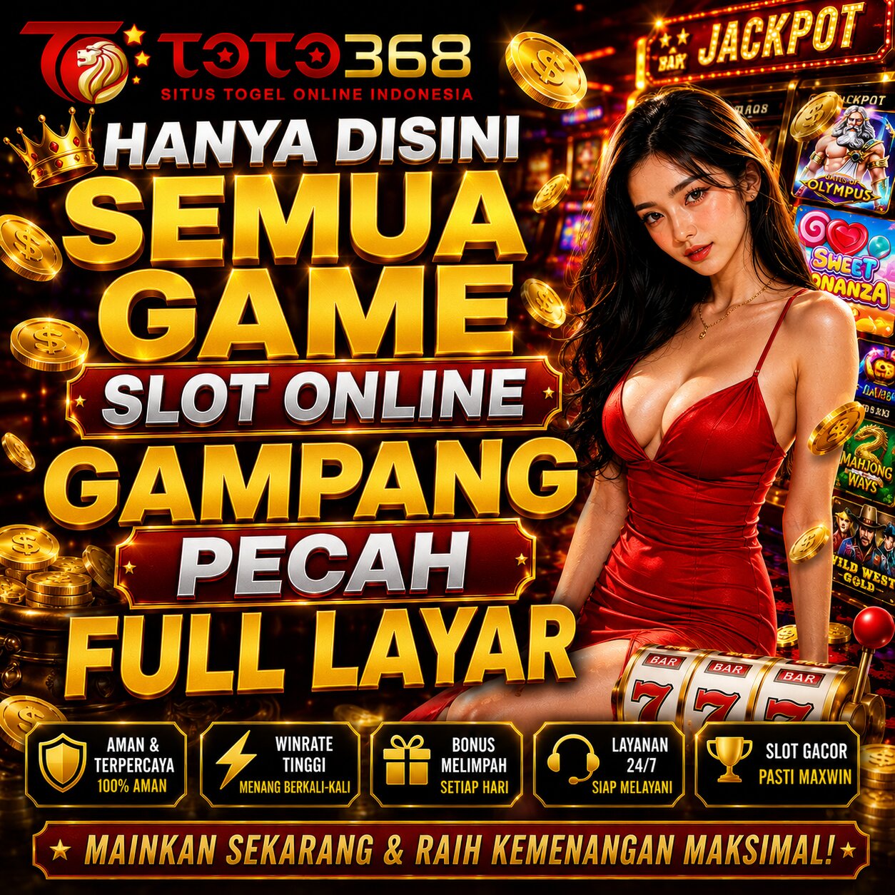 TOTO368 | Hanya Disini Semua Game Slot Online Gampang Pecah Full Layar